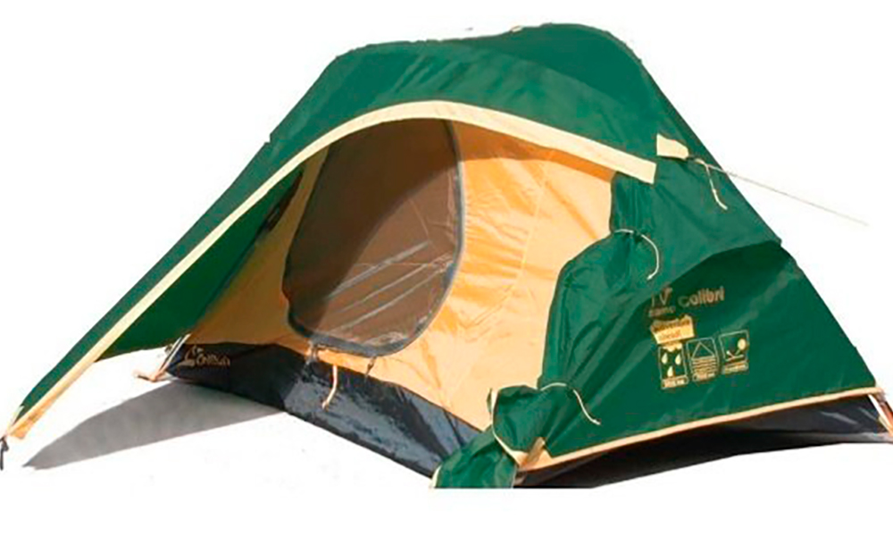 Фотография Палатка Tramp Colibri 2 зелено-желтый