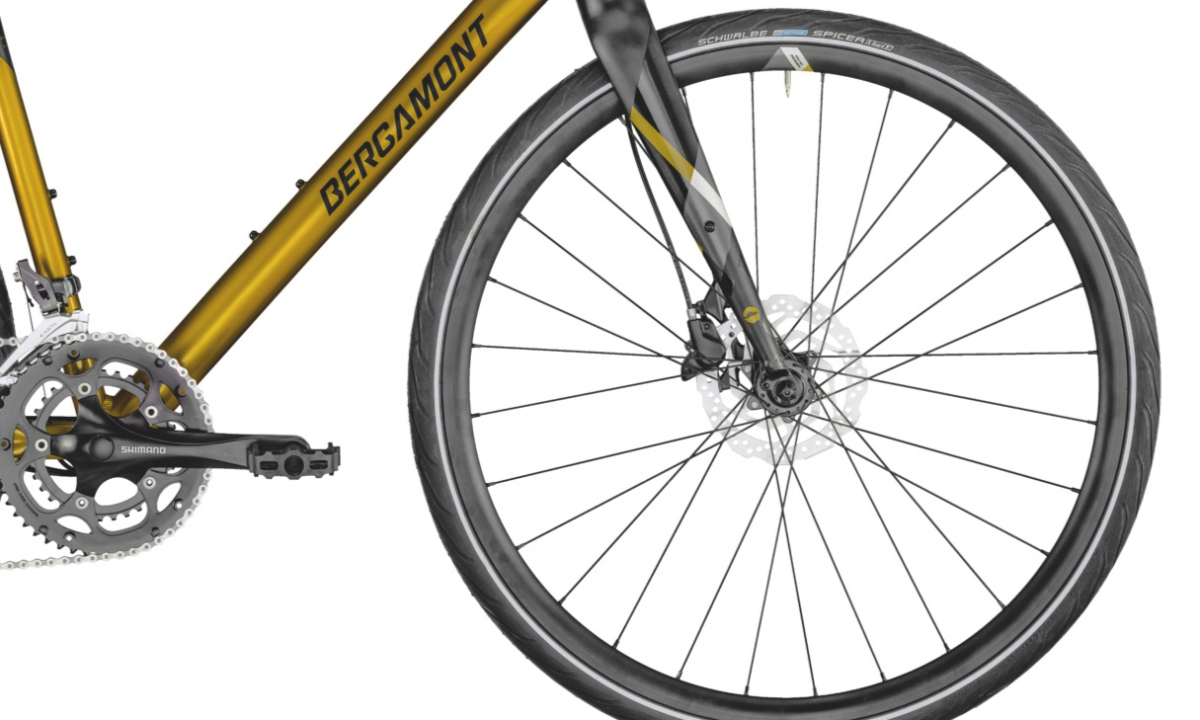 Фотография Велосипед Bergamont Sweep 4 28" размер M 2021 желтый 5
