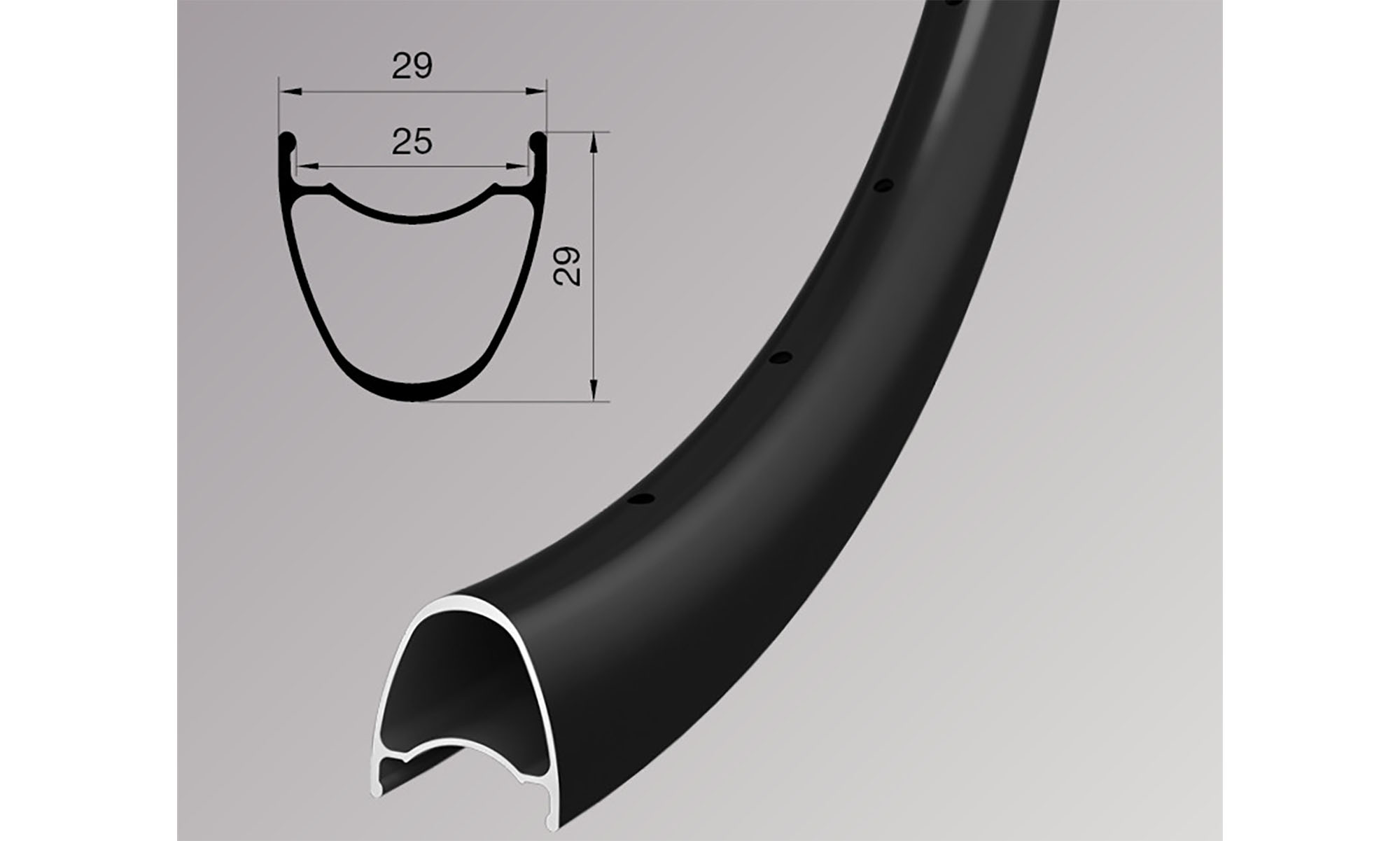 Обод Remerx S-DISC RX 5025, 28'', 622x25, 28 отв., FV, черный анодированный, E-Bike, бескамерный 