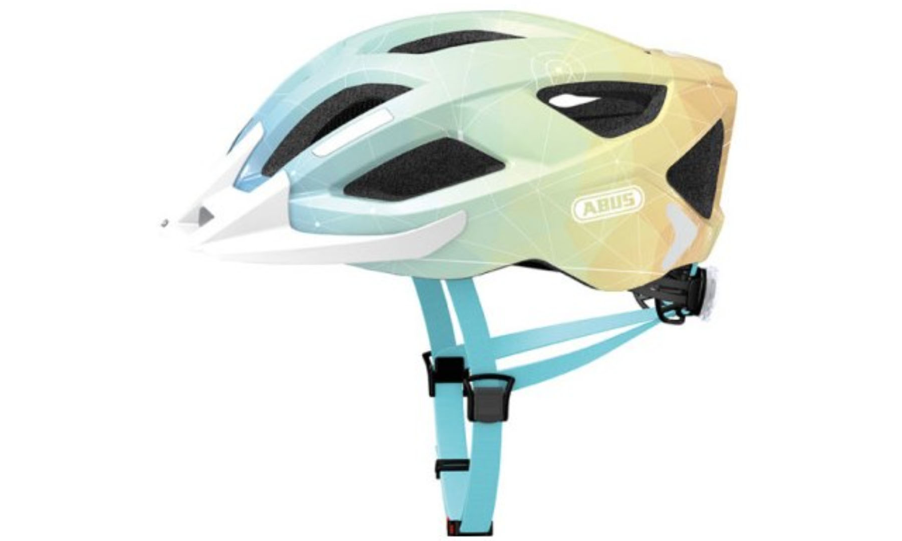 Спортивний Abus Aduro 2.0 Blue Art Size M (52-58 см), синьо-жовтий 