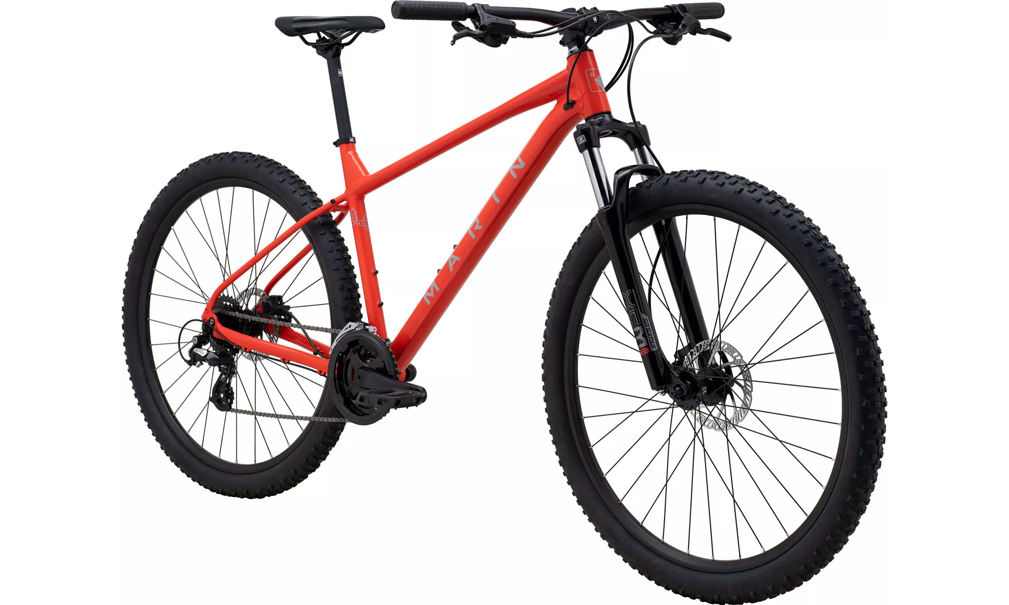 Велосипед Marin BOLINAS RIDGE 1 29", размер L, год 2026, оранжево-черный 2