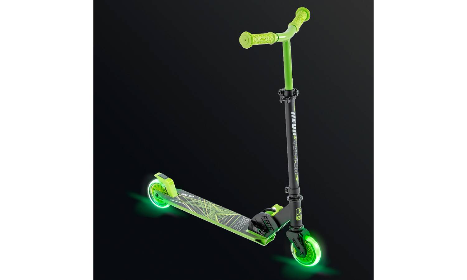 Самокат Neon Vector зеленый 4