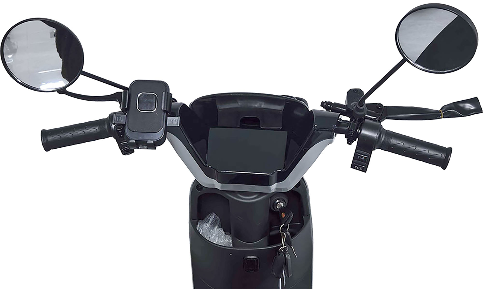 Велосипед с электромотором SPARK FREE 14", размер универсальный, год 2026, 60V/1000W/25Ah, серебристый 4
