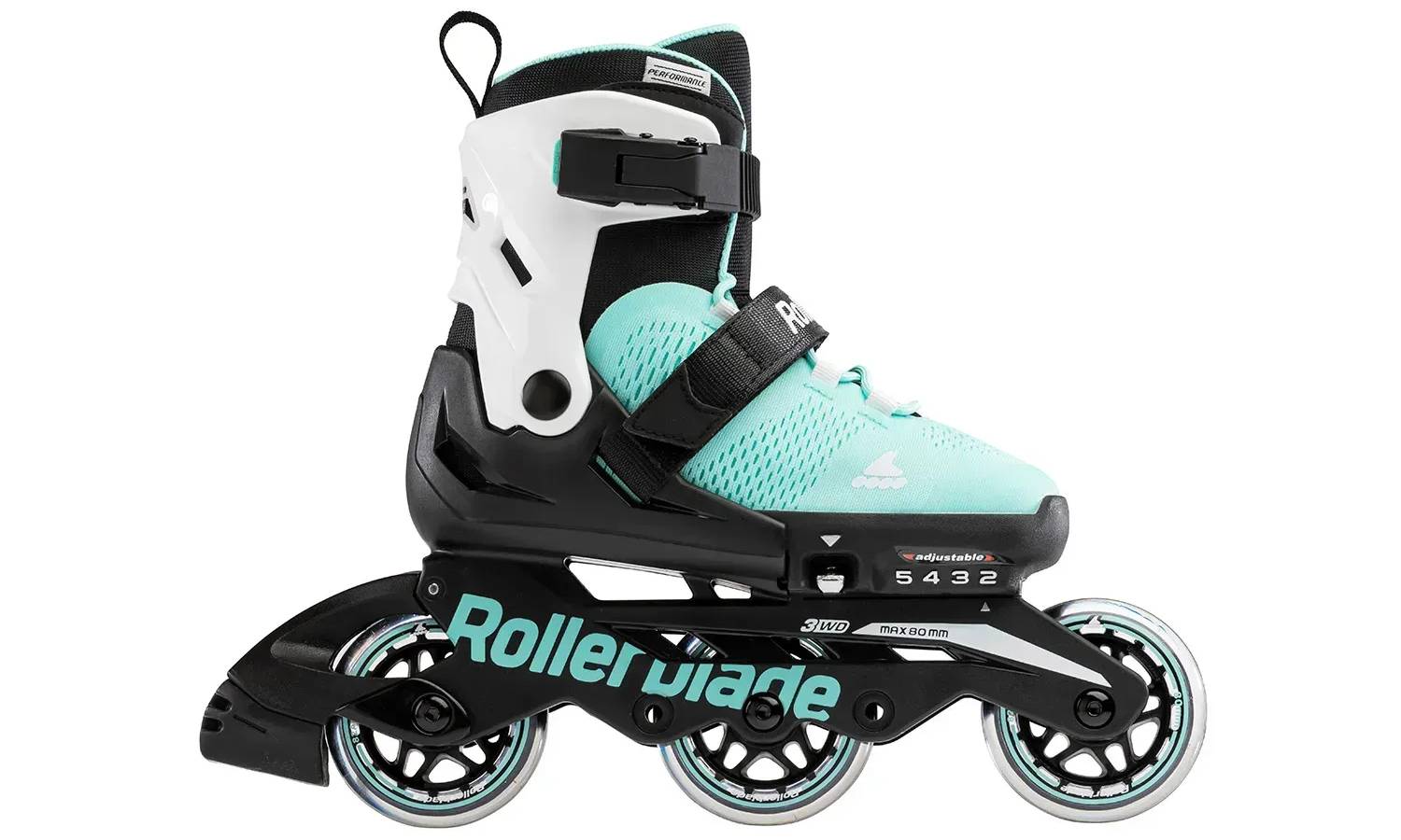 Фотографія Ролики Rollerblade Microblade 3WD 2023 aqua-white 36.5-40 4