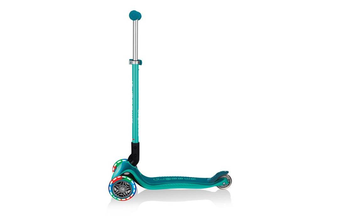 Самокат GLOBBER PRIMO FOLDABLE PLUS LIGHTS, зелений, колеса з підсвічуванням, 3+ 7 Самокат GLOBBER PRIMO FOLDABLE PLUS LIGHTS, зелений, колеса з підсвічуванням, 3+ 7