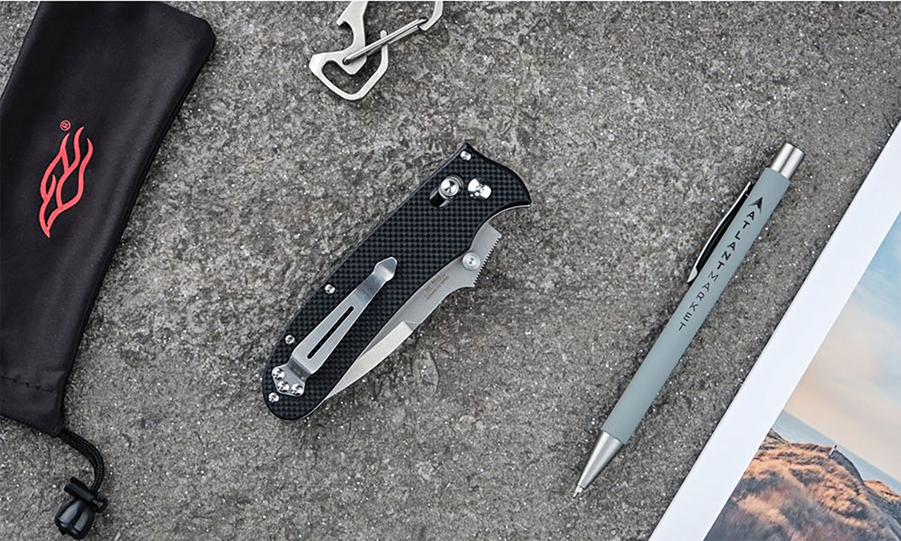 Нож складной Ganzo D704-BK черный (D2 сталь) 4