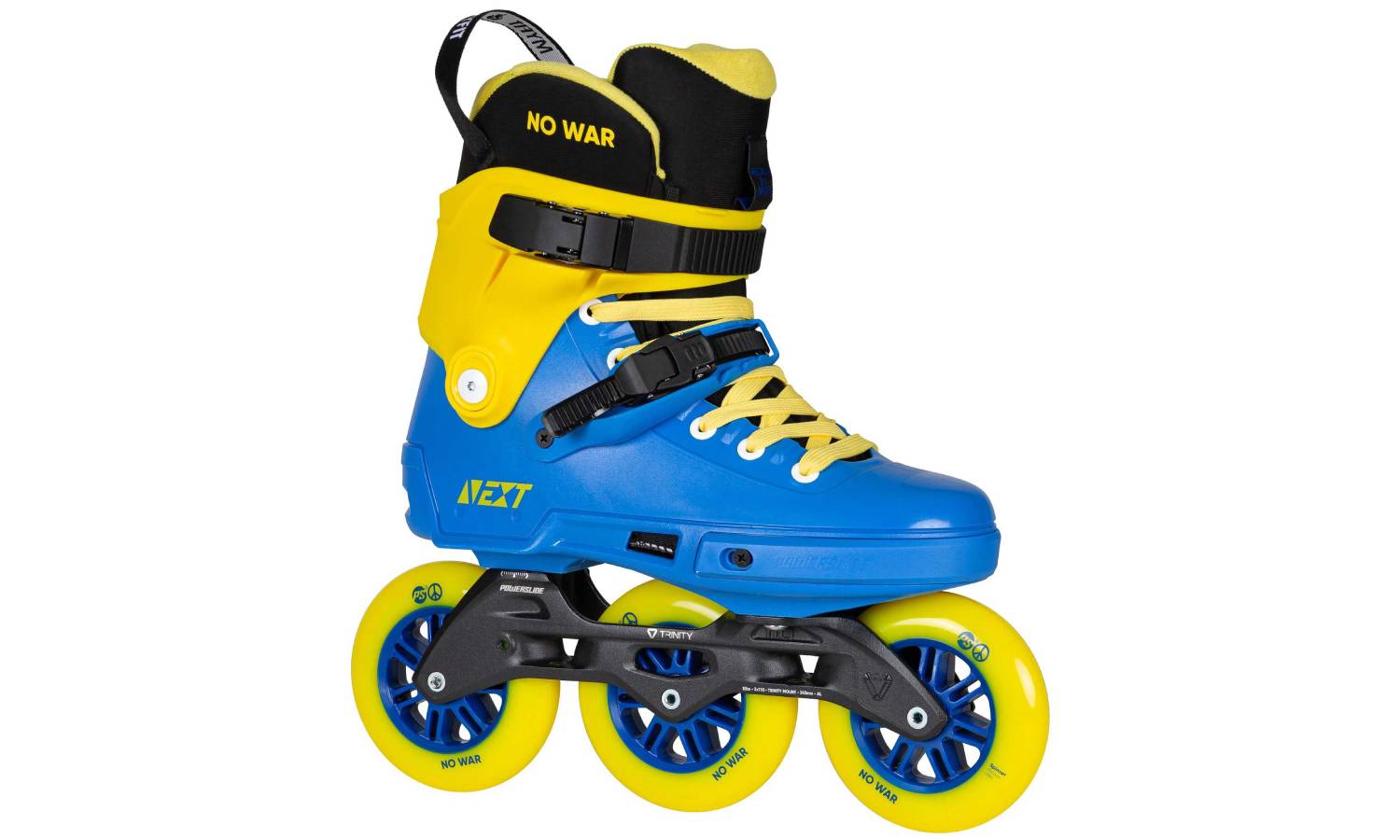 Ролики POWERSLIDE Next NO WAR 110 размер 40,0-41,0 желто-синий 5