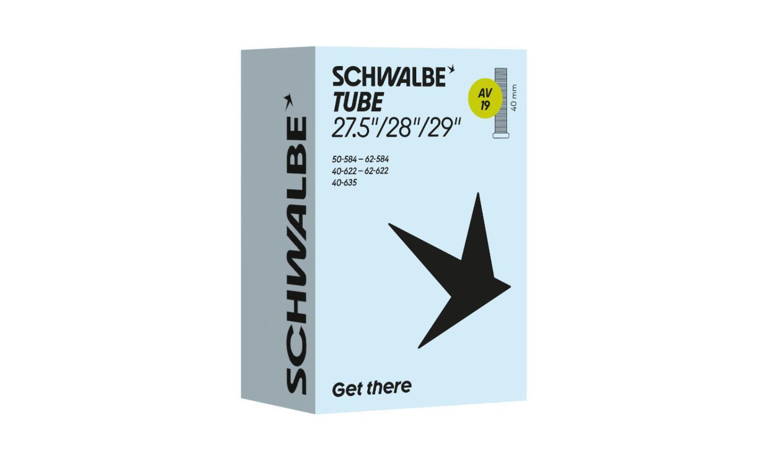Камера Schwalbe AV 19 Standard 27,5/28/29" (40/62-584/635) 40мм AGV 