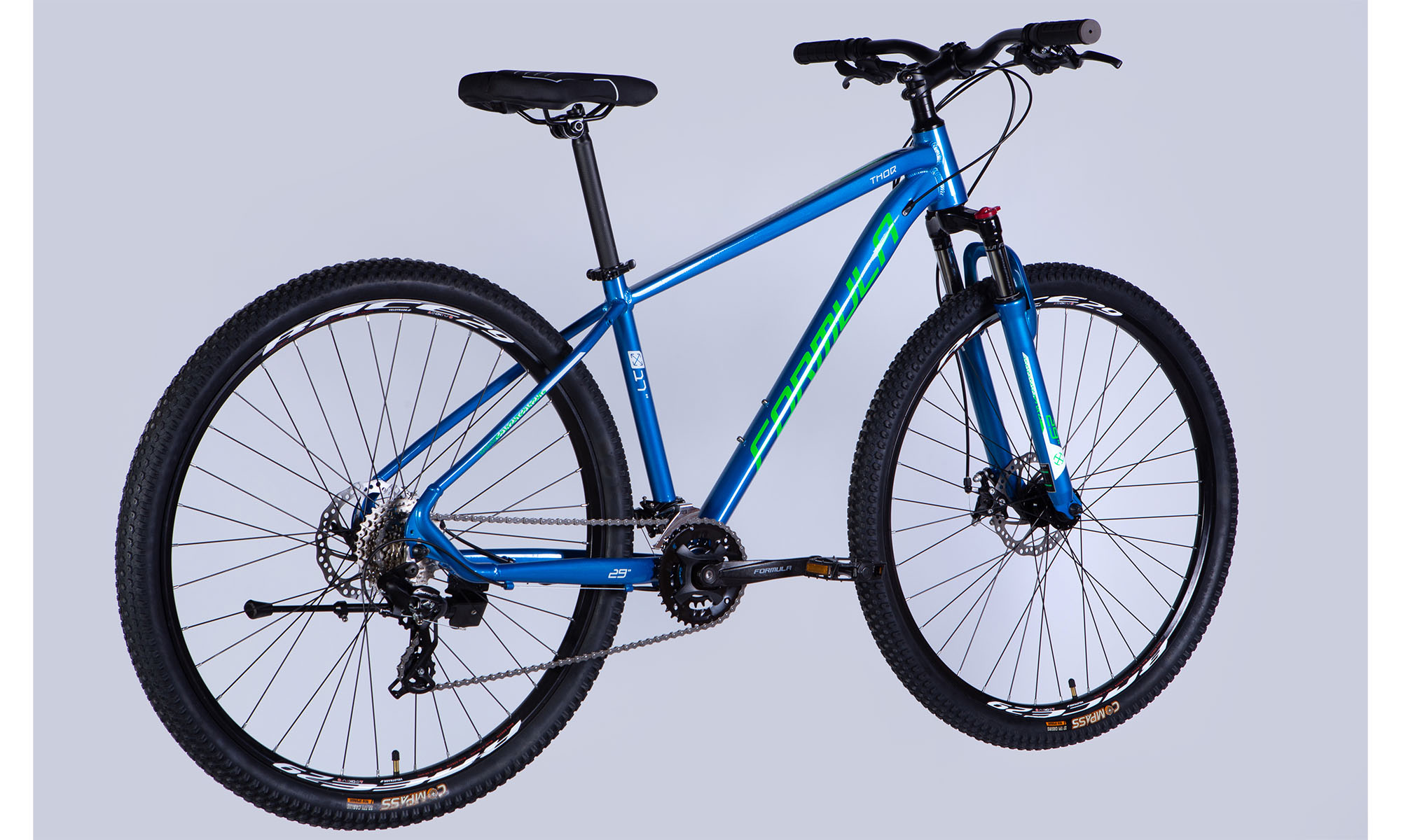 Велосипед Formula THOR DD CS 29", розмір L, рама-19", 2025, синьо-зелений 2