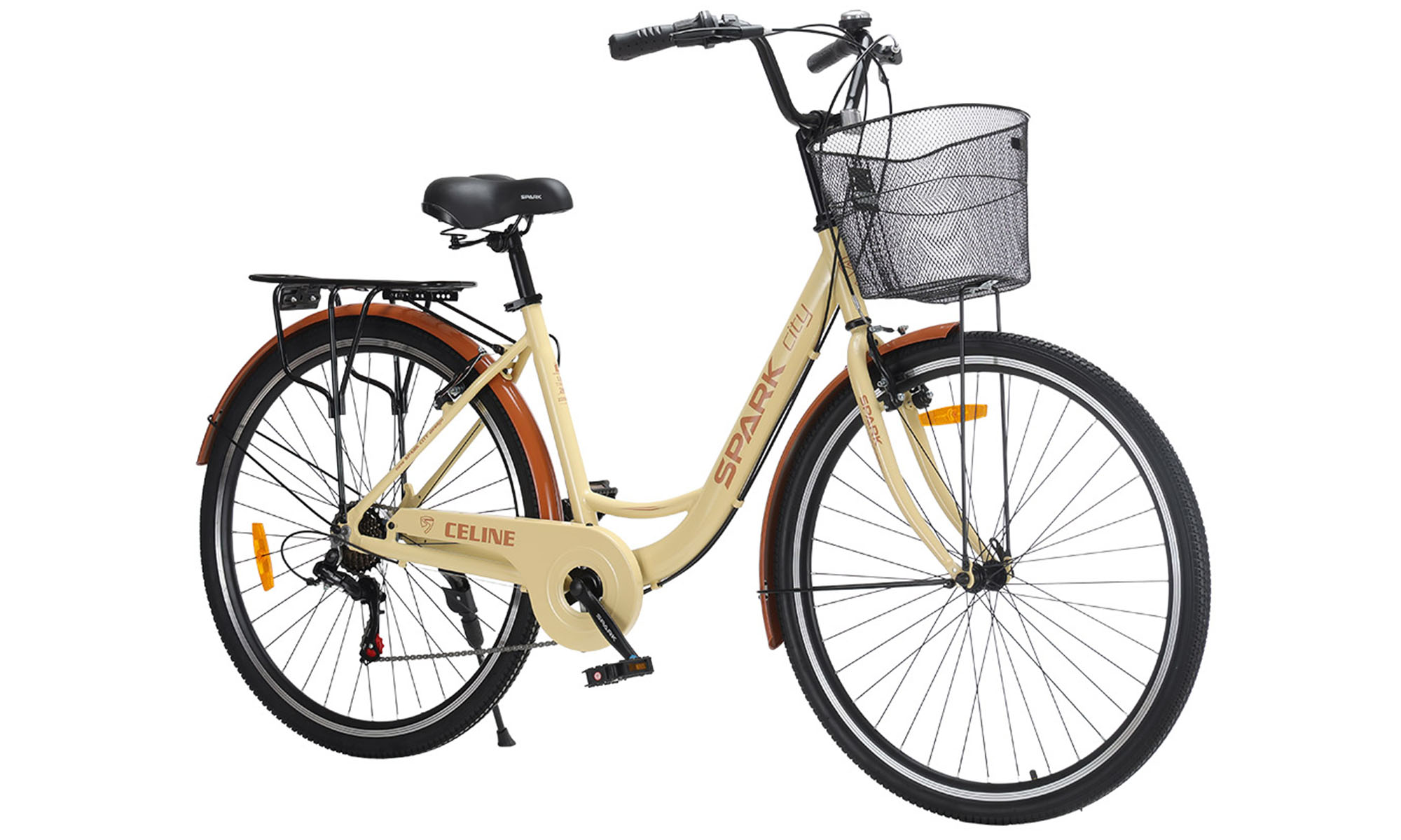 Велосипед SPARK CITY CELINE 28", розмір L, рама 18", рік 2026, бежевий 4