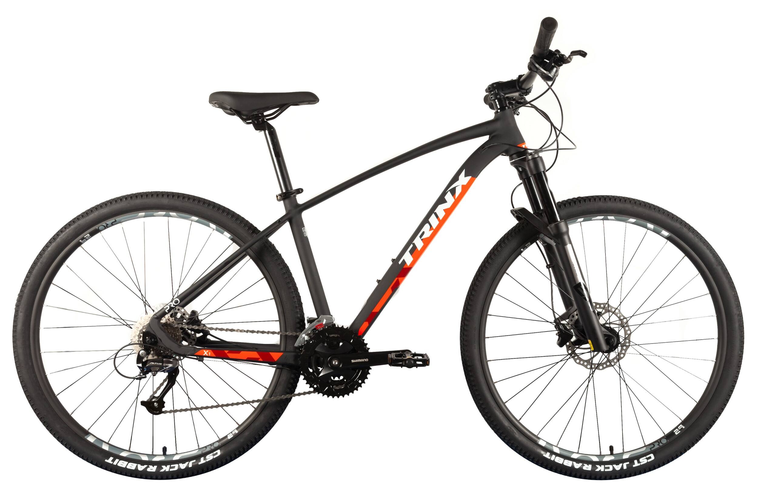 Фотографія Велосипед Trinx X1 Pro 29" розмір М рама 17 2021 Matt-black-red-white