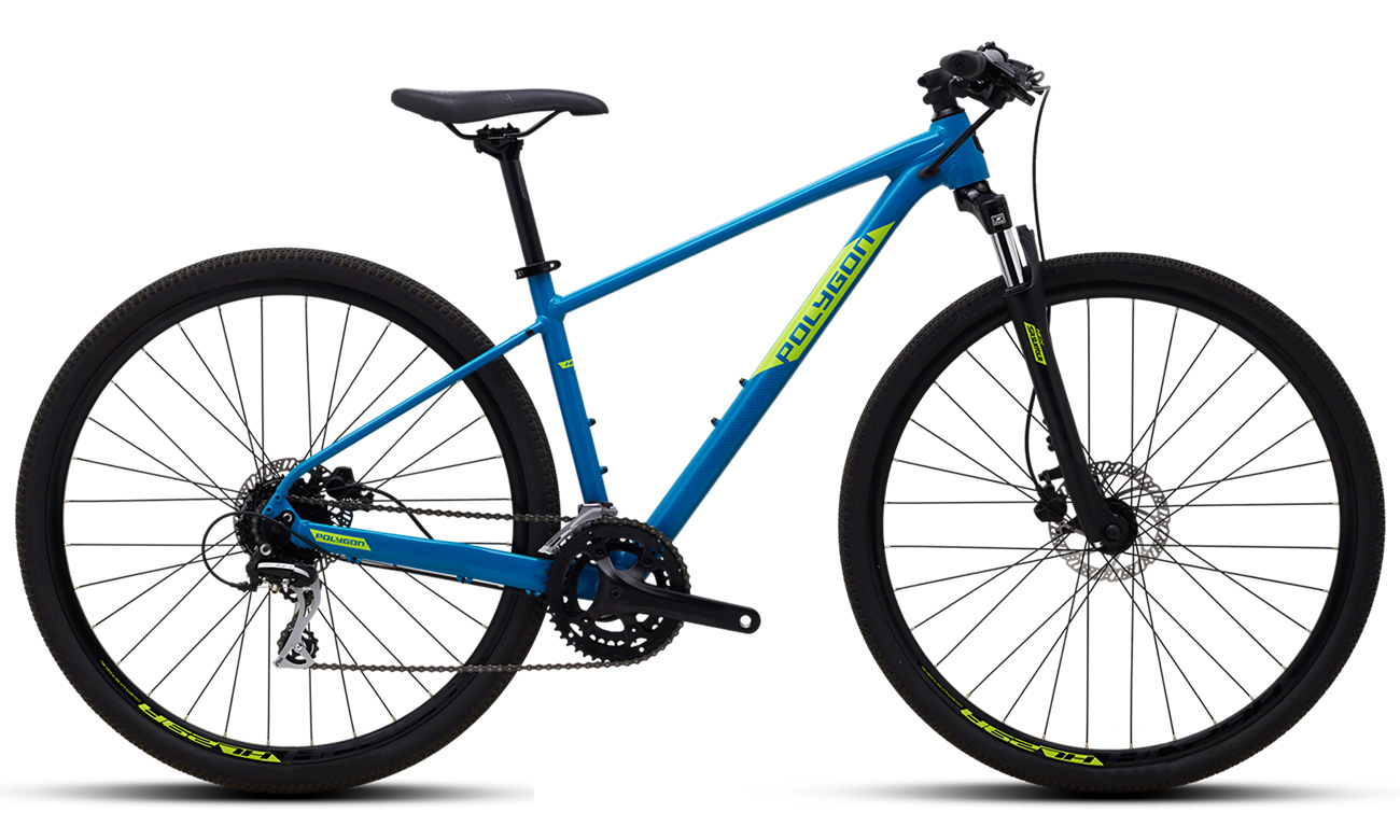 Фотография Велосипед POLYGON HEIST X2 28" (2021) 2021 Сине-зеленый 6