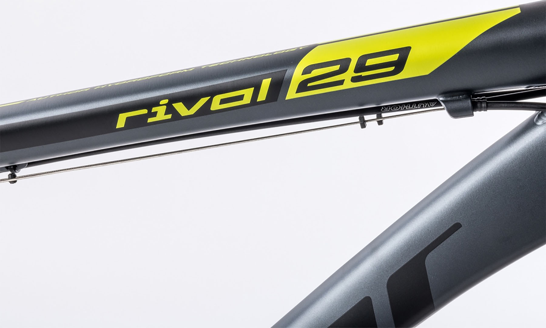 Велосипед AUTHOR Rival 29", 2024, розмір L, рама 19", колір сірий // зелений 4