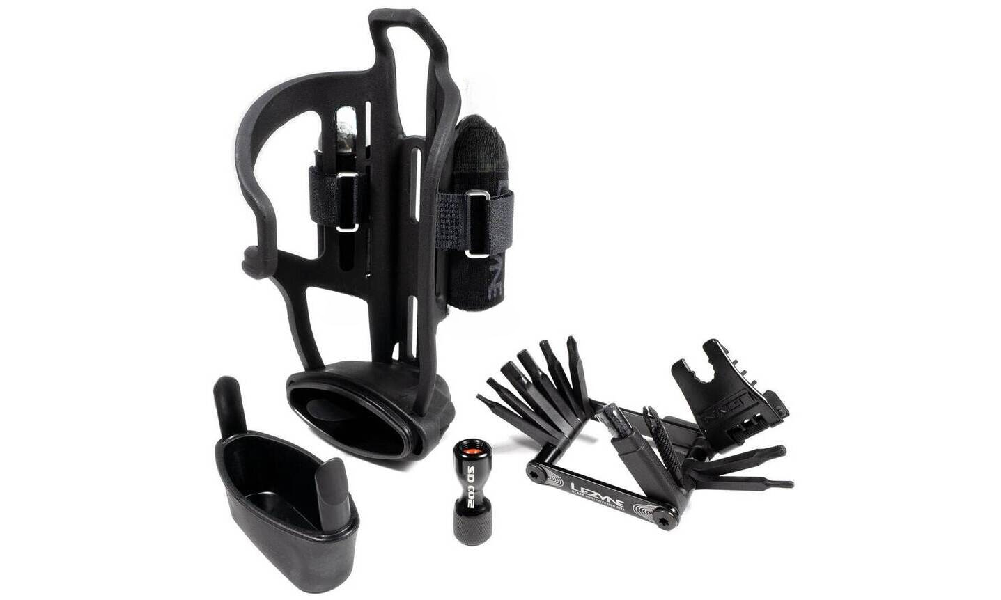 Флягодержатель Lezyne TUBELESS FLOW STORAGE LOADED с мультитулом V PRO 17 Черный Y14 