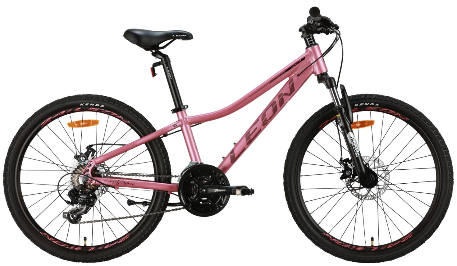 Фотография Велосипед Leon JUNIOR AM DD 24" размер XXS рама 12" 2024 Розовый