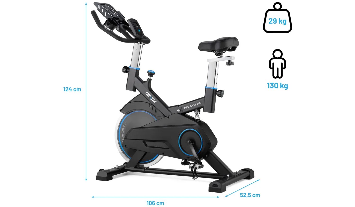 Спінбайк Gymtek XS1000 синій 2 Спінбайк Gymtek XS1000 синій 2