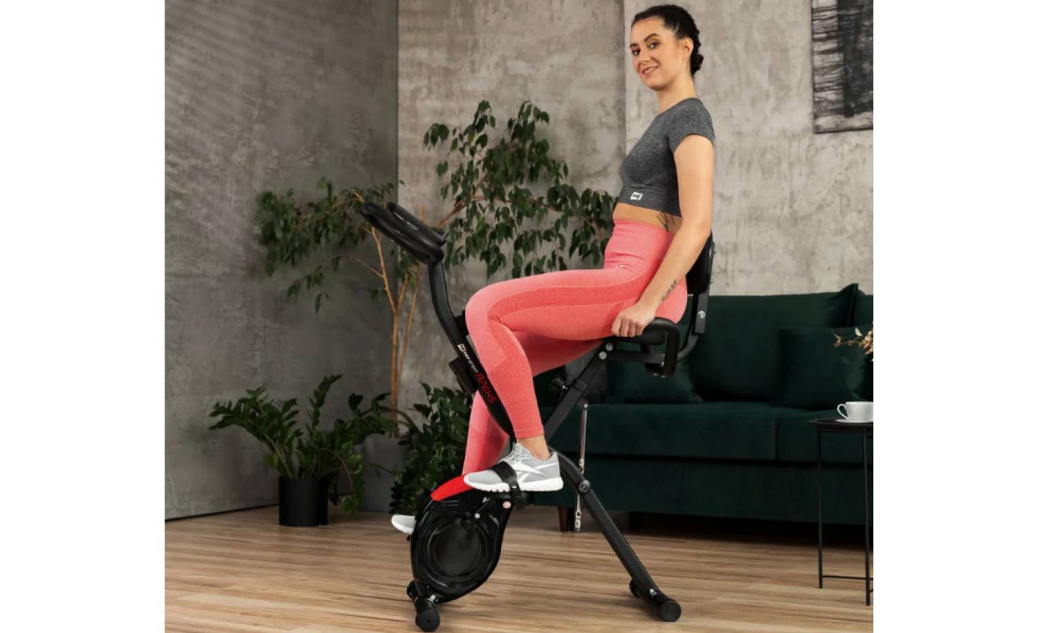 Велотренажер Hop-Sport HS-3030X Apeks X-Bike чорний 11