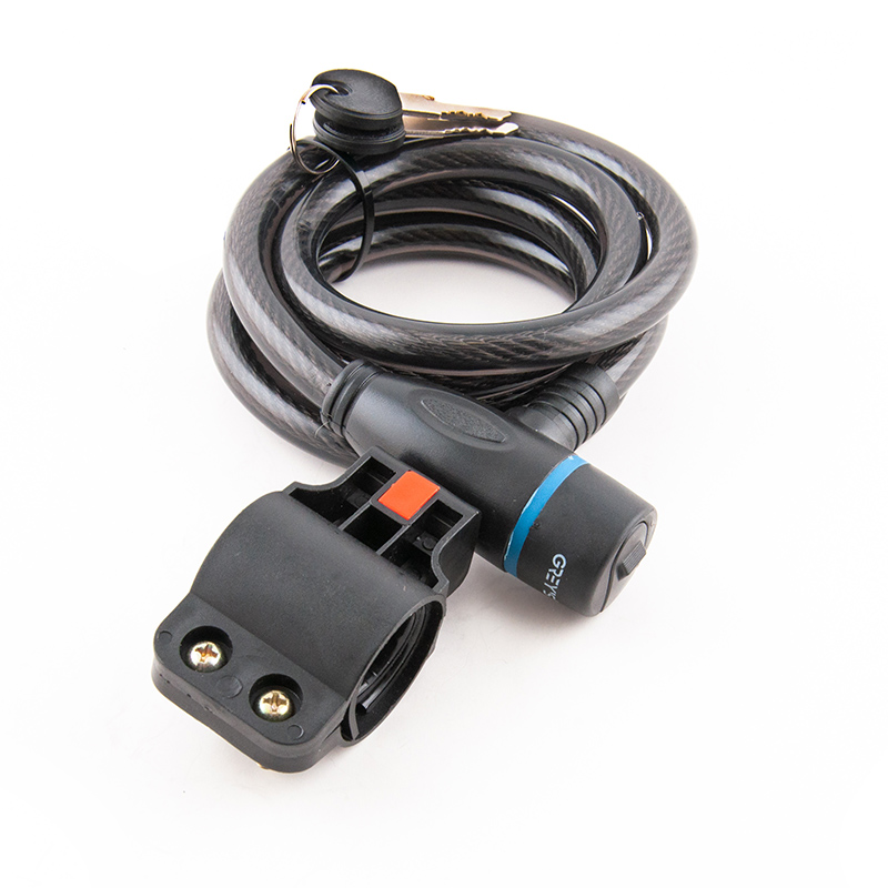 Велозамок спіральний Grey's 12*1500мм 2