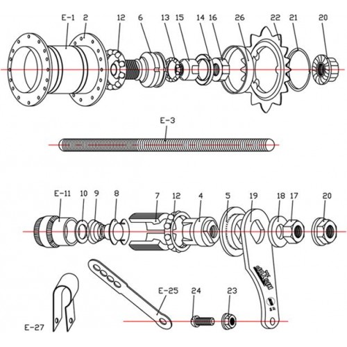 Подшипники торпеды Quando 7/32"x9 2