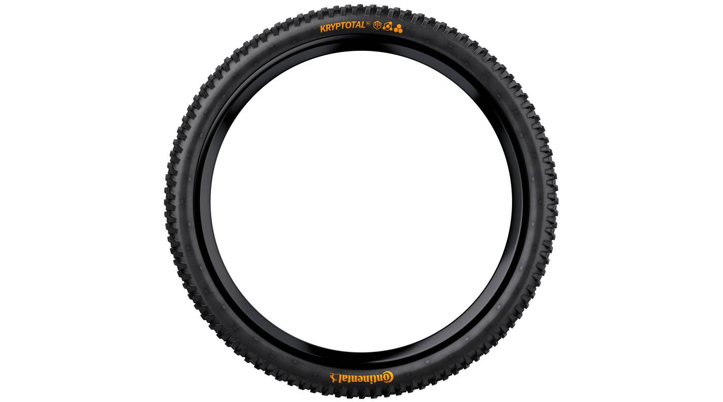Покрышка бескамерная Continental Kryptotal-R Downhill SuperSoft 29 x 2.40, складная skin, Черная 3