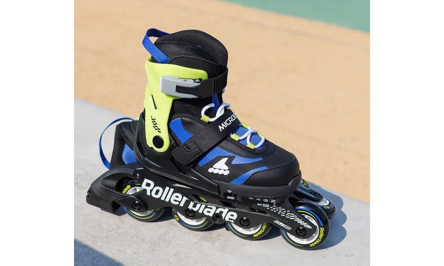 Фотография Ролики Rollerblade Microblade black-blue 33-36.5 3