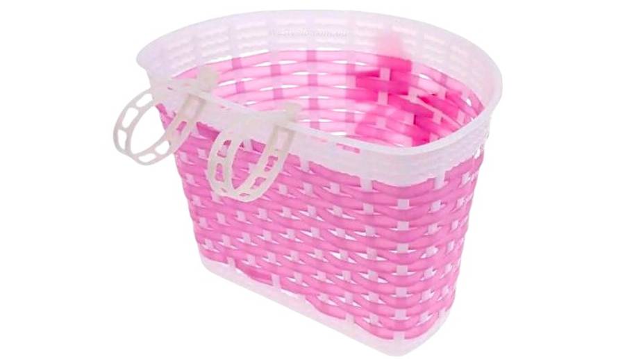 Дитячий пластик-кошик, рожевий з луком BS01-8 2 Дитячий пластик-кошик, рожевий з луком BS01-8 2