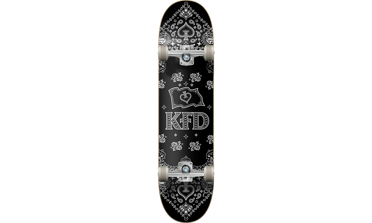 Фотографія Скейтборд KFD Bandana Complete Skateboard 8" Чорний