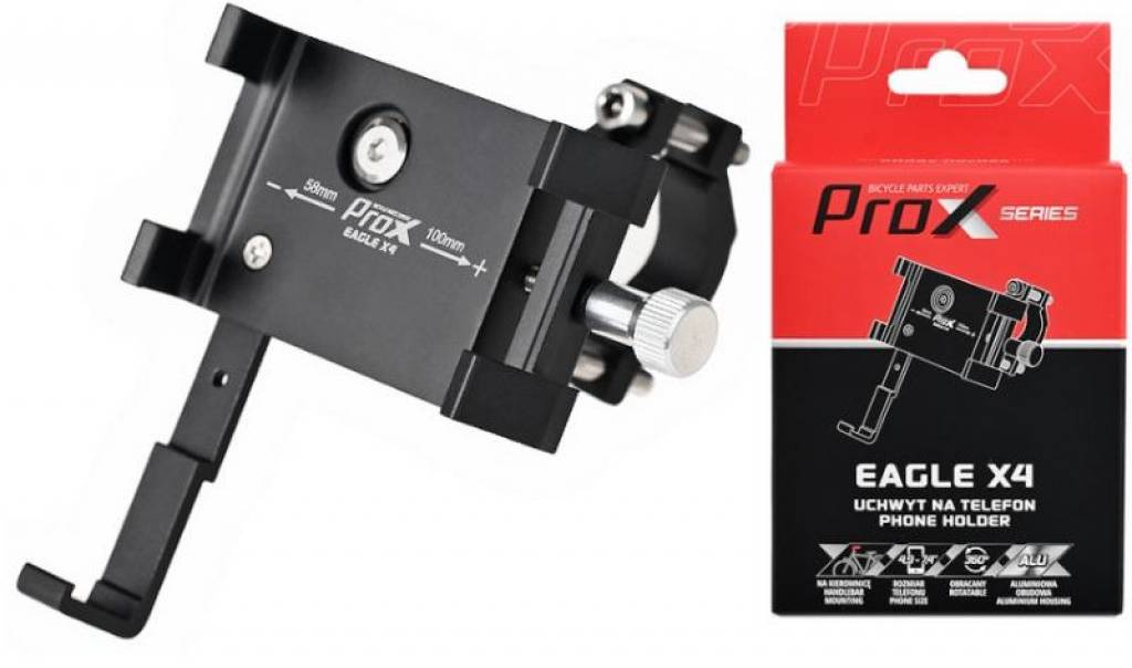 Велотримач ProX Eagle X4 для телефону 4.9-7.4" ALU, чорний 4 Велотримач ProX Eagle X4 для телефону 4.9-7.4" ALU, чорний 4
