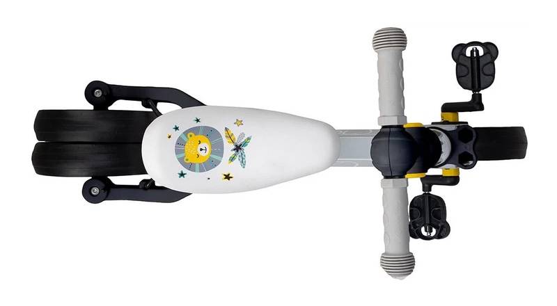 Беговел-велосипед MoMi LORIS 4 в 1 Grey-Yellow 9