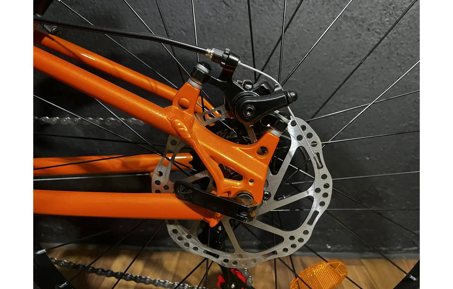 Фотография Велосипед Crosser Super Light 24" размер XXS рама 11 2021 Оранжевый 2