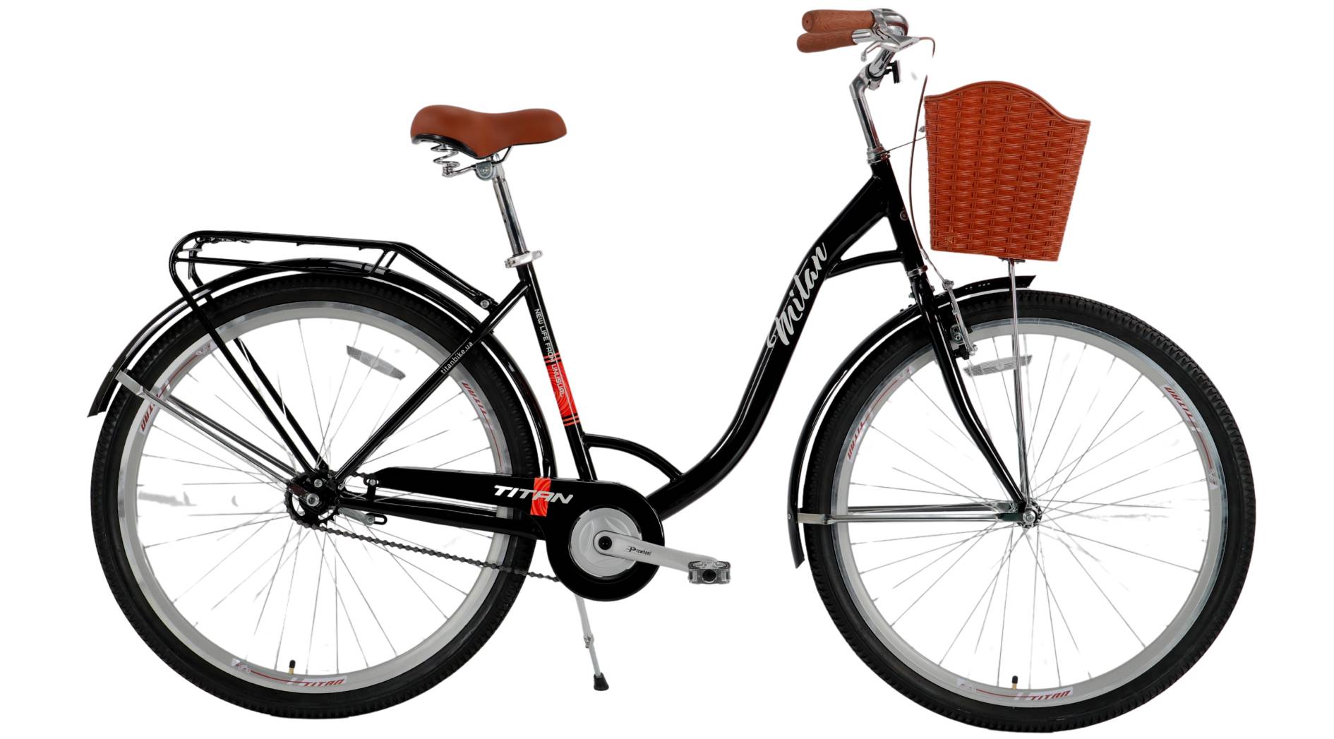 Фотография Велосипед Titan Milan 26", размер S рама 16" (2024), Черный