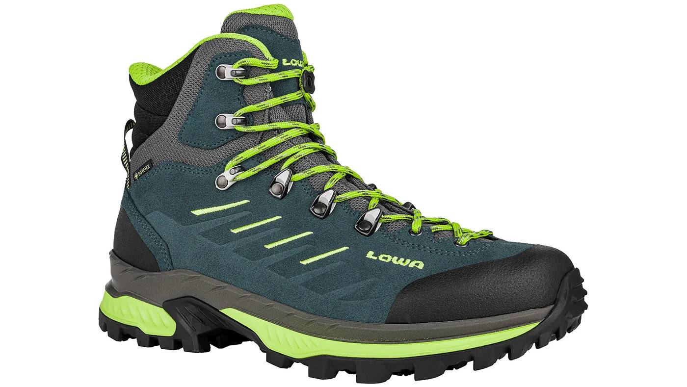 Фотографія Черевики LOWA Randir GTX MID blue-lime розмір 41.5 4