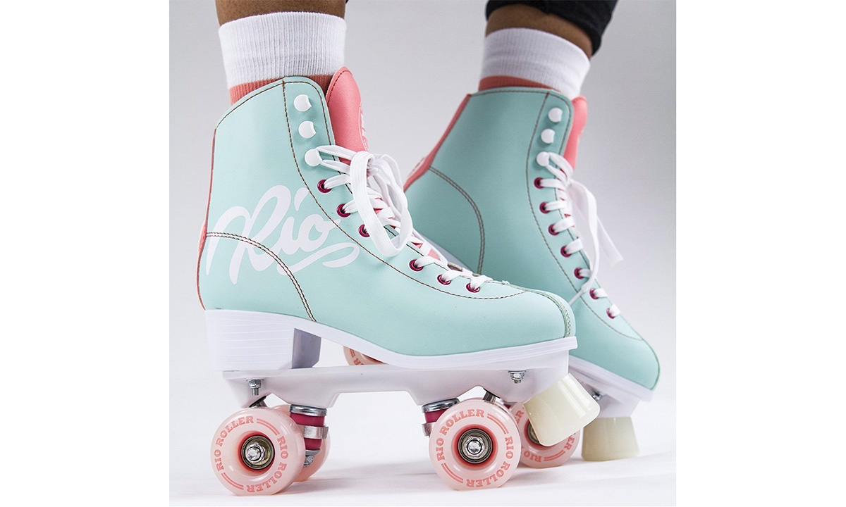 Ролики квады Rio Roller Script размер 42.0 teal-coral 4