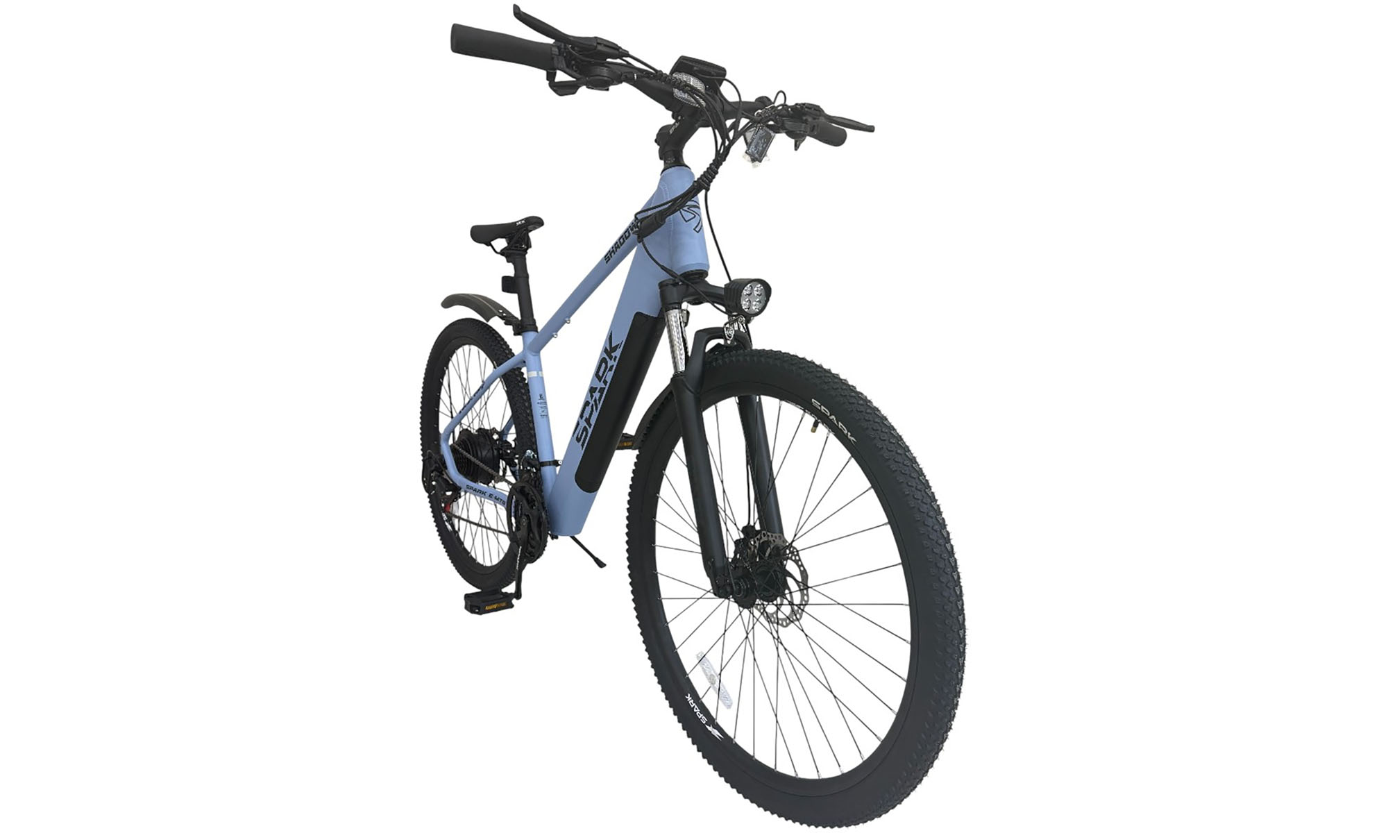 Велосипед с электромотором SPARK E-MTB SHADOW 29", размер M, рама 17", 48V/500W/12,8Ah, год 2026, голубой (м) 2