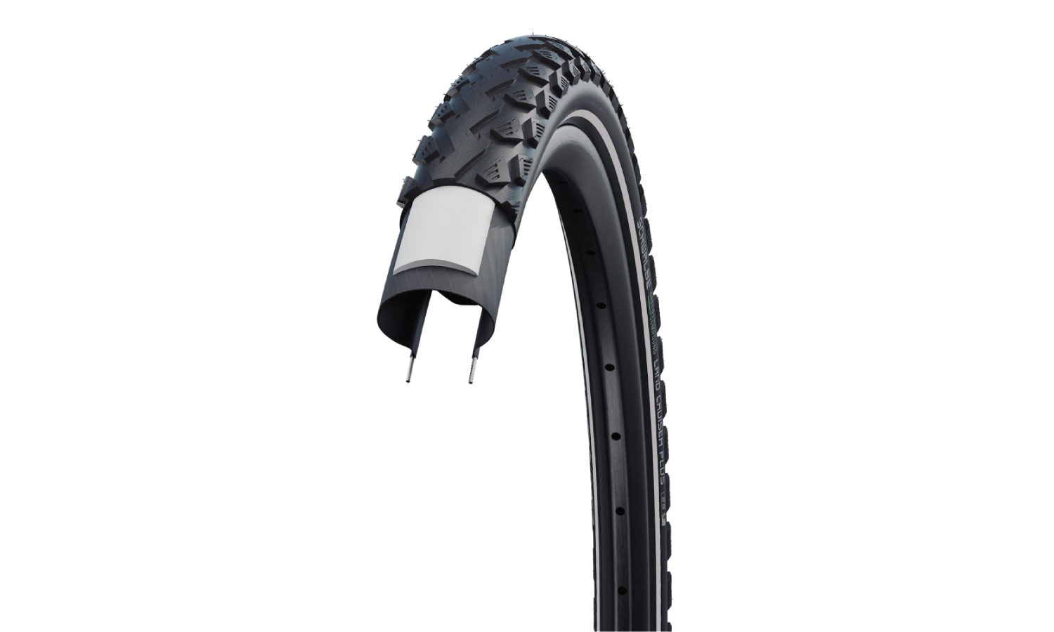 Покрышка Schwalbe Land Cruiser Plus 27.5x2.00 (50-584) Active, PunctureGuard, TwinSkin, GREEN, B/B+R 3