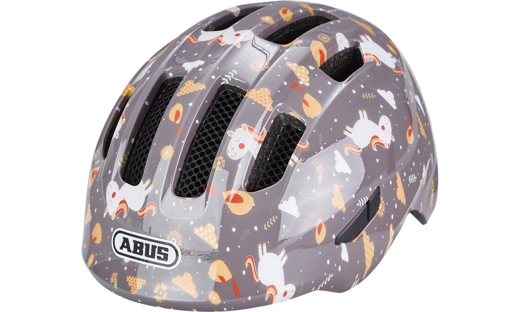 Фотография Велошлем детский ABUS SMILEY 3.0 Grey Horse, размер M (50-55 см), серая лошадь 