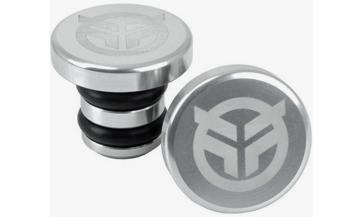 Заглушки руля Federal алюминиевые серые 2