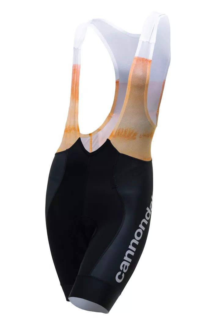 Велотрусы Cannondale Rapha Pro Team на лямках жен черно-оранж, S 2