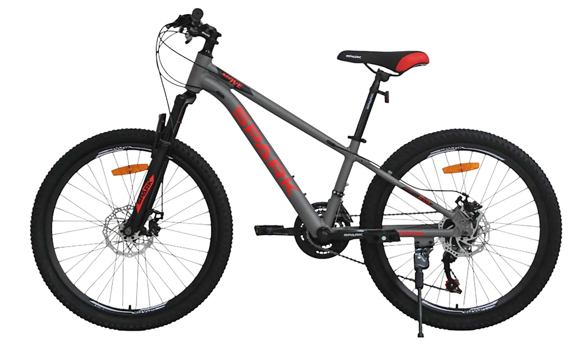 Велосипед SPARK MOVE 24", размер XS, рама 12", год 2026, серый 2 Велосипед SPARK MOVE 24", размер XS, рама 12", год 2026, серый 2
