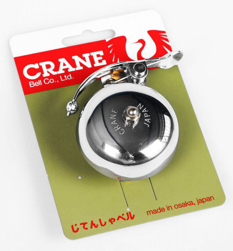 Звонок CRANE SUZU, Polished Silver, 55мм алюминий, скоба, Серебристо-белый 2