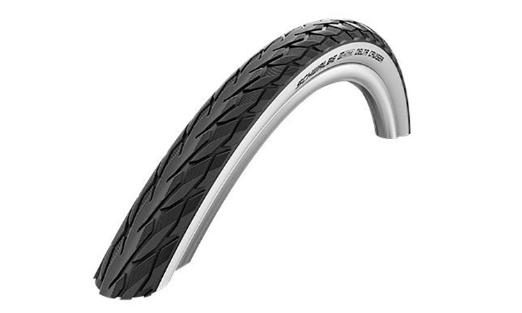 Фотография Покрышка Schwalbe 26x1 3/8 650x35A (37-590) DELTA CRUISER K-Guard Active B/W HS431 SBC 50EPI black