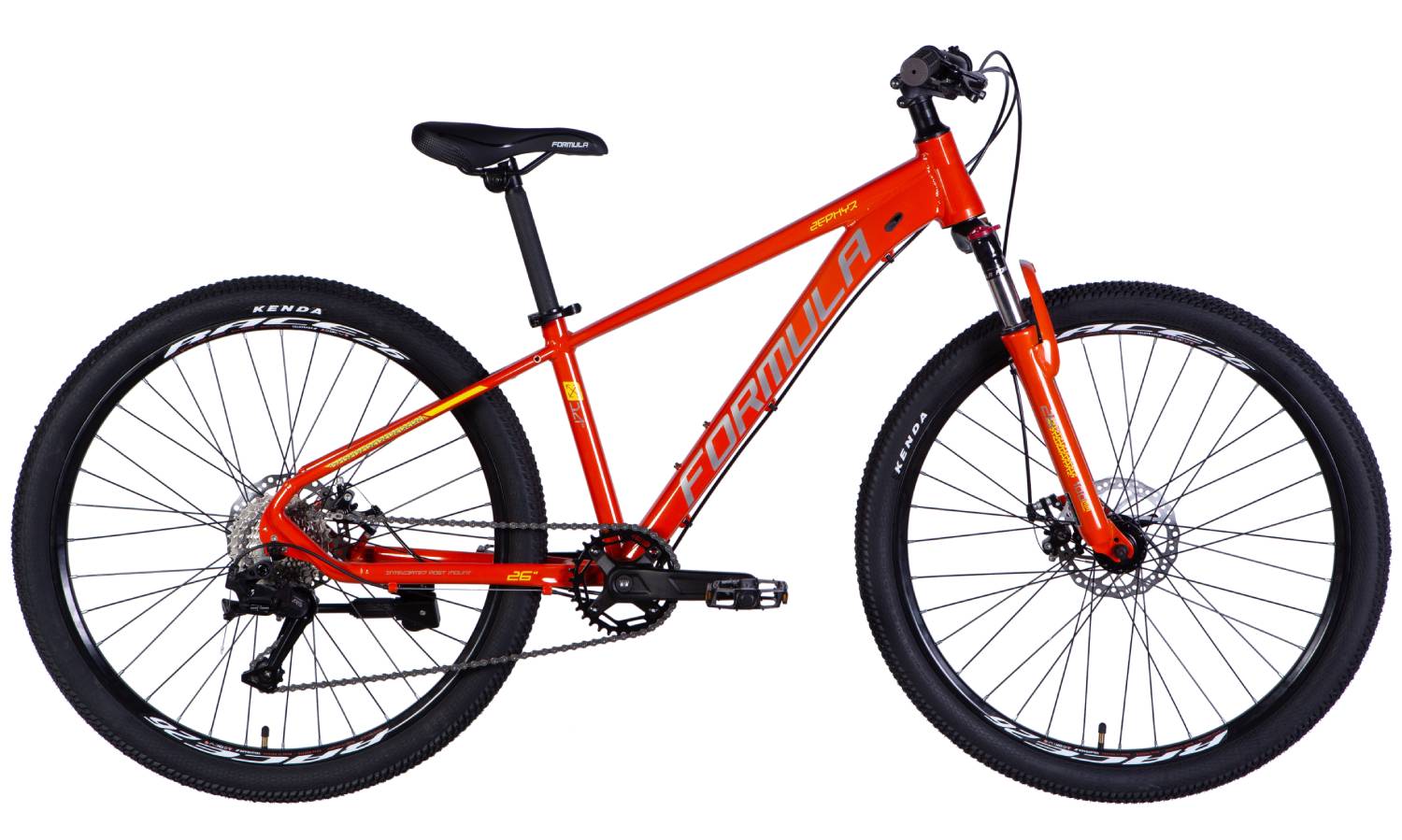 Фотография Велосипед Formula ZEPHYR 3.0 DD 26" размер XS  рама 14" 2025 оранжевый