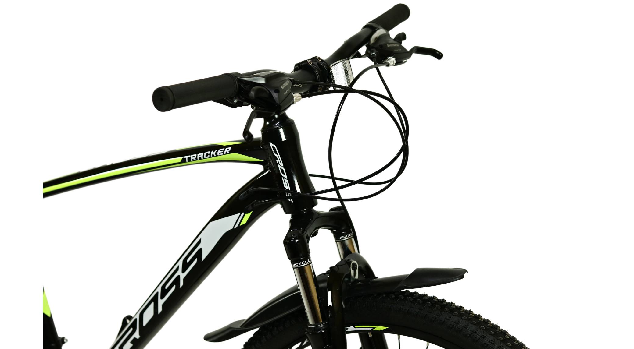 Фотографія Велосипед CROSS Tracker 29", розмір M рама 18" (2023), Чорний-Жовтий 4