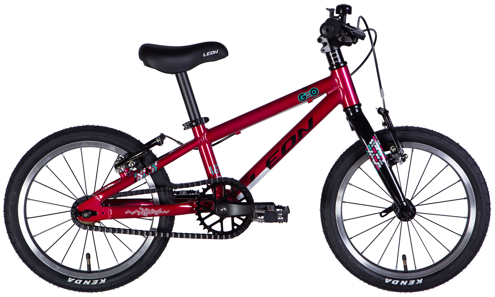Фотографія Велосипед Leon GO Vbr FR 16", размер XXXS, рама-8", 2025, малиновый 