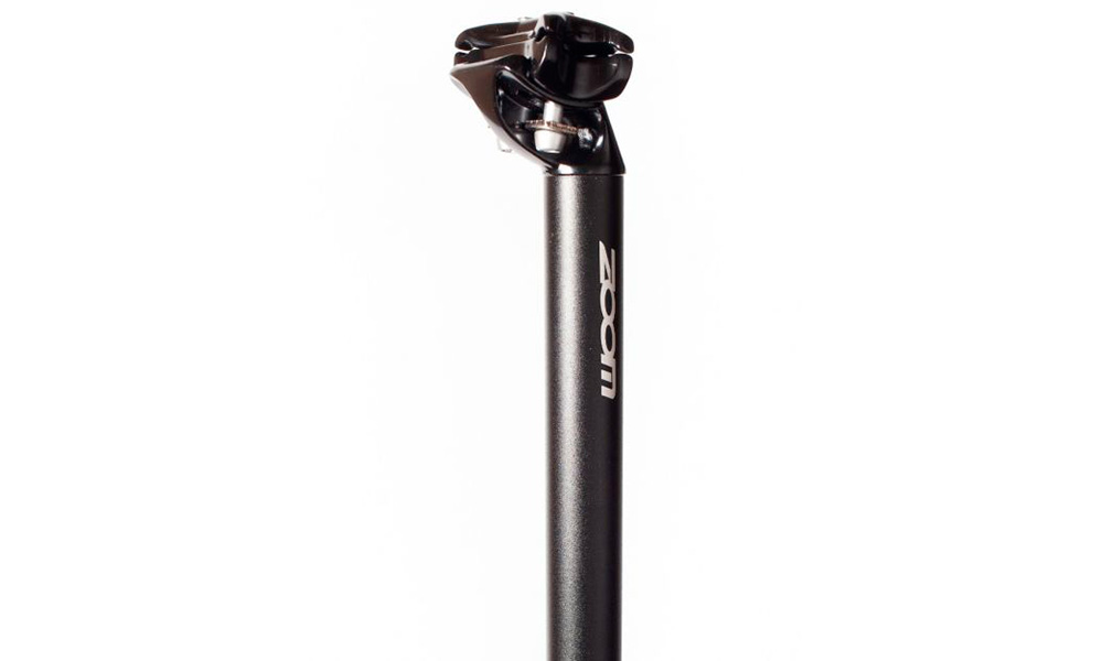 Фотографія Підсідельна труба ZOOM SP-C217/ISO-M, 25,4х350 мм, алюміній литий, SAND BLASTED AN BK, чорна