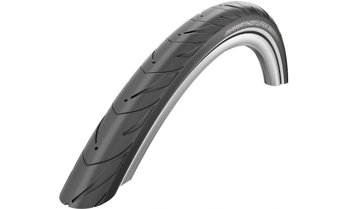 Фотография Покрышка Schwalbe 27.5x1.60 650B (42-584) MARATHON SUPREME V-Guard, Evolutoin Folding B/B-SK+RT HS469 OSC 67EPI EK  black