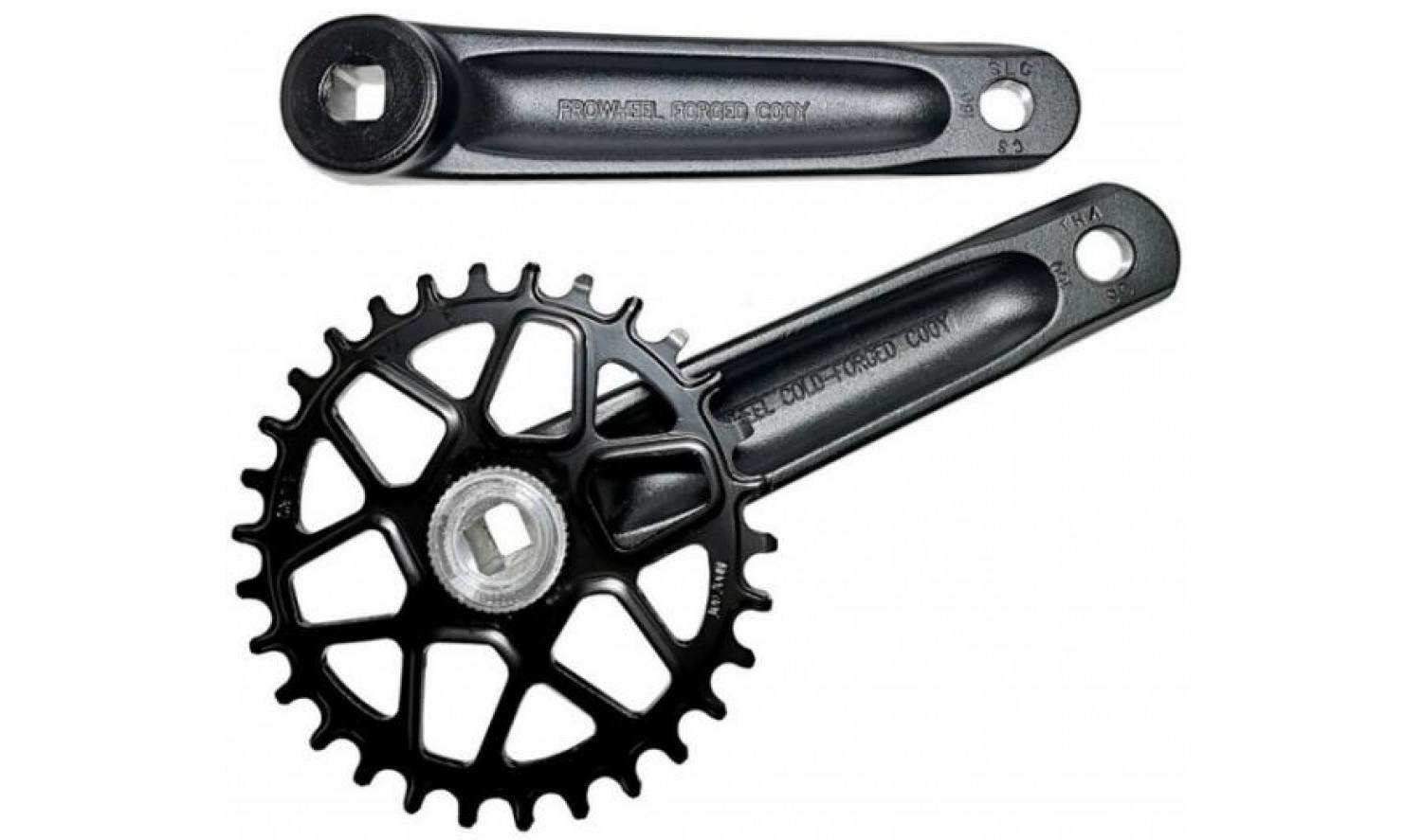 Шатуны Prowheel C10Y-NW 32T AL, L-170мм, BMX, DIRT, черный 