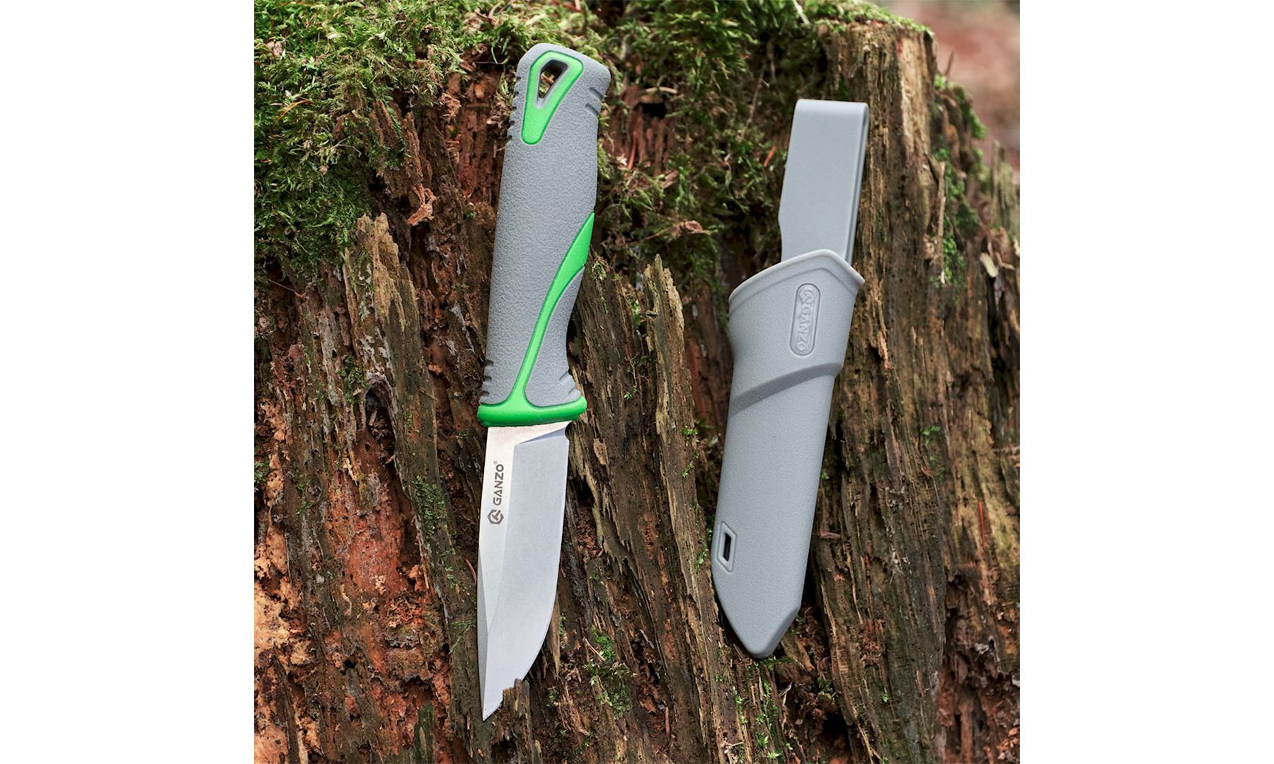 Нож Ganzo G807-GY серый с ножнами 5