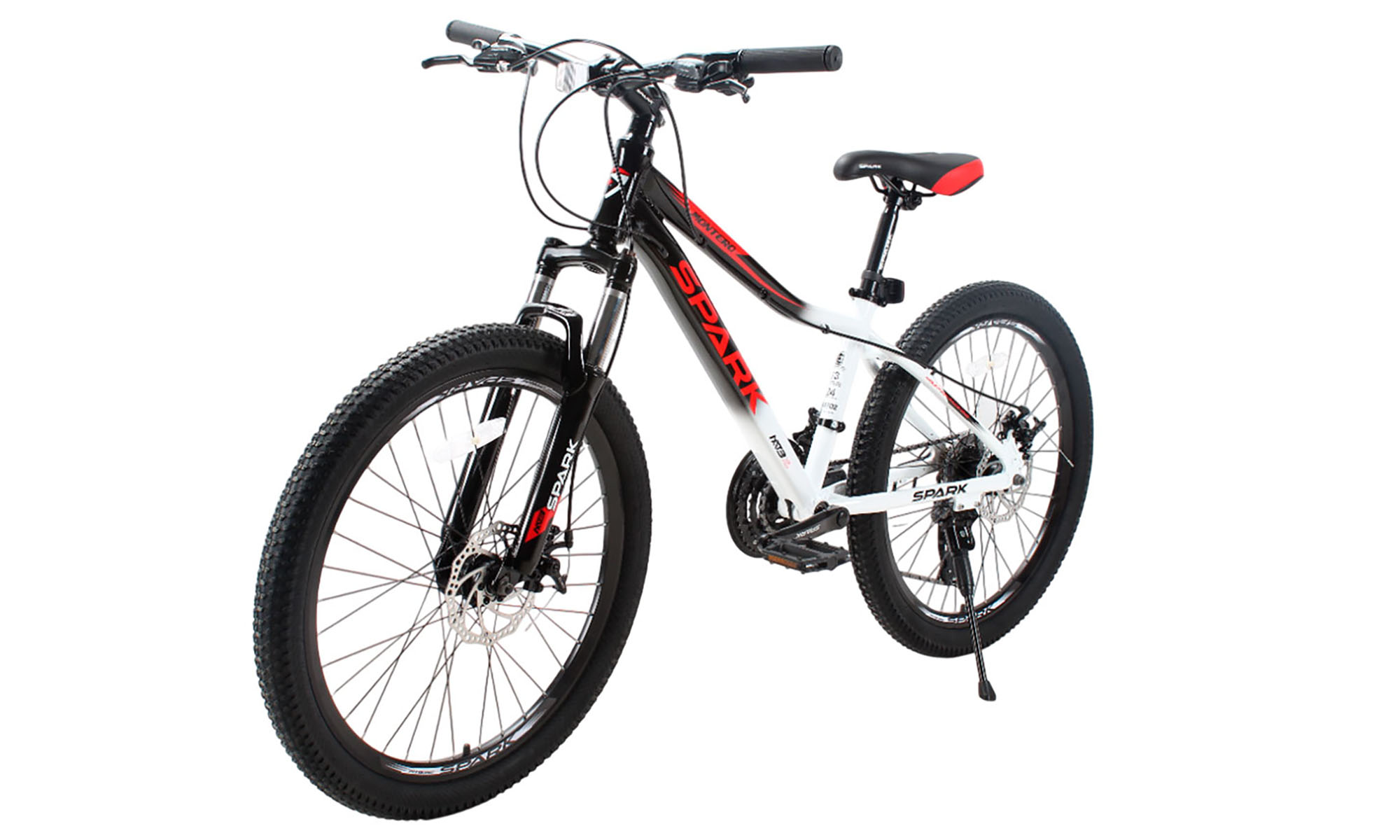 Велосипед SPARK MONTERO JR. 24", розмір XS, рама 13", рік 2025, білий з чорним 3 Велосипед SPARK MONTERO JR. 24", розмір XS, рама 13", рік 2025, білий з чорним 3