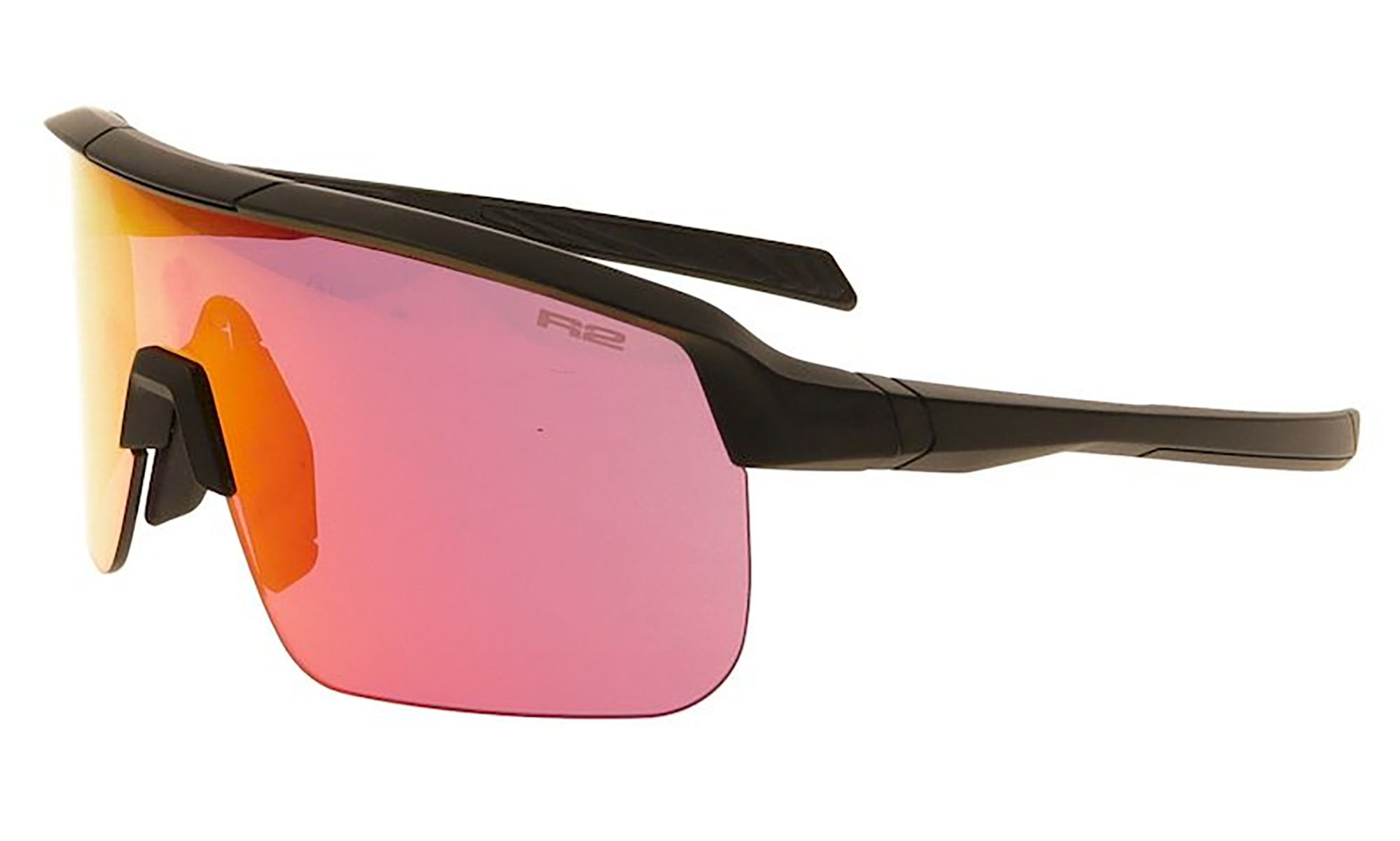 Окуляри підліткові R2 FUSION black (TR90), лінза rose (HD), покриття orange full revo, кат. 2 Окуляри підліткові R2 FUSION black (TR90), лінза rose (HD), покриття orange full revo, кат. 2